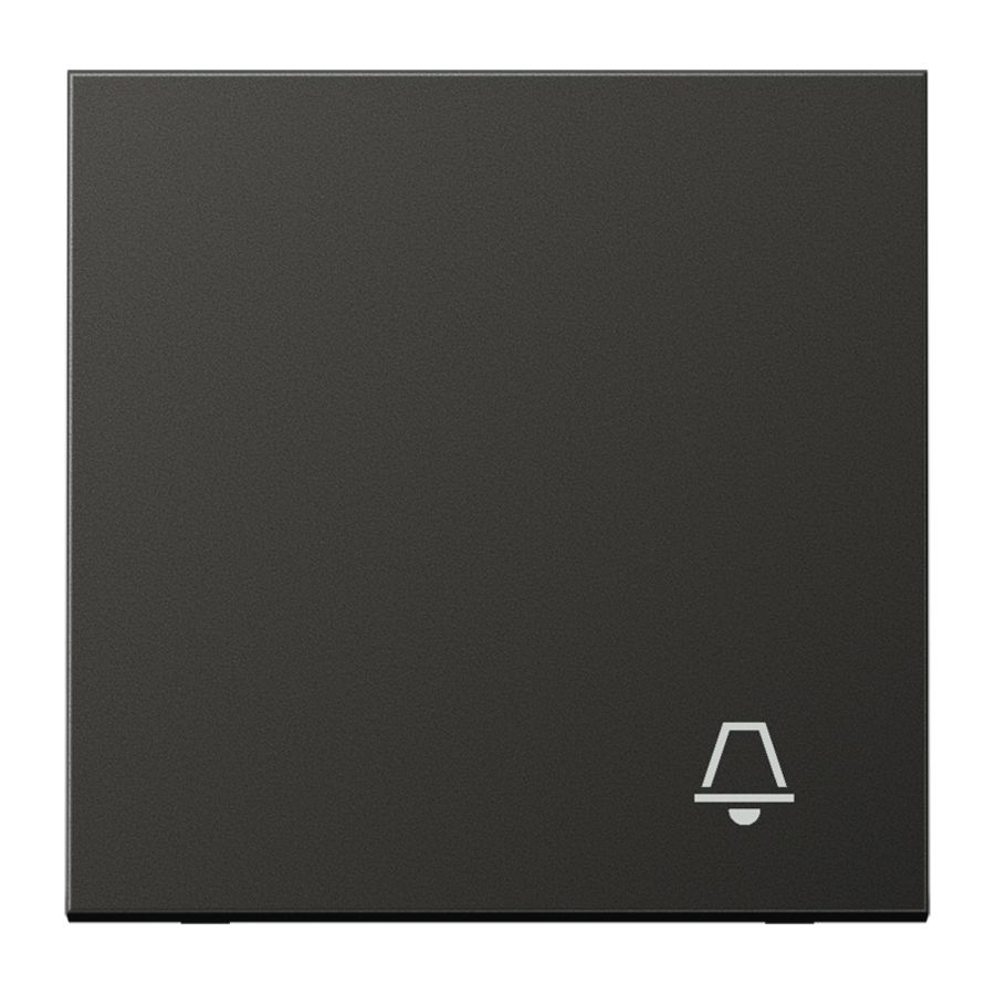 Schakelwip LS-antraciet met symbool bel