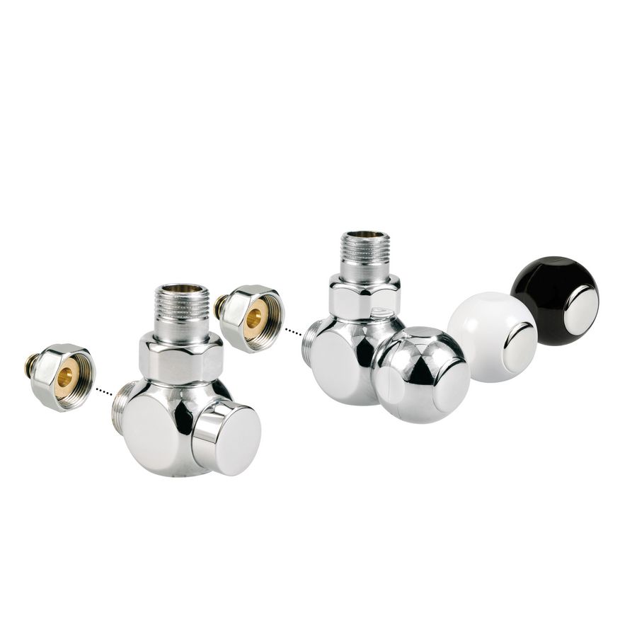 Set 31 Deco Hand wand 2-Pijps chr FE/CU 181