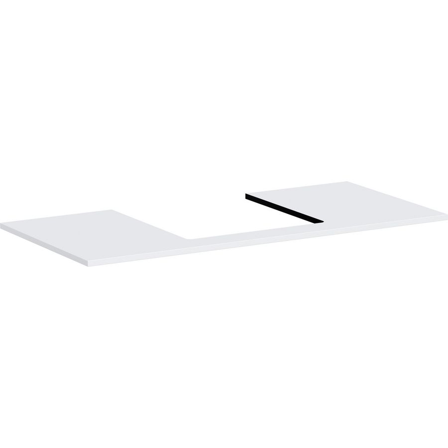 Console Xilesa E 1180/550 met uitsparing midden gesl. opzetwastafel mat wit