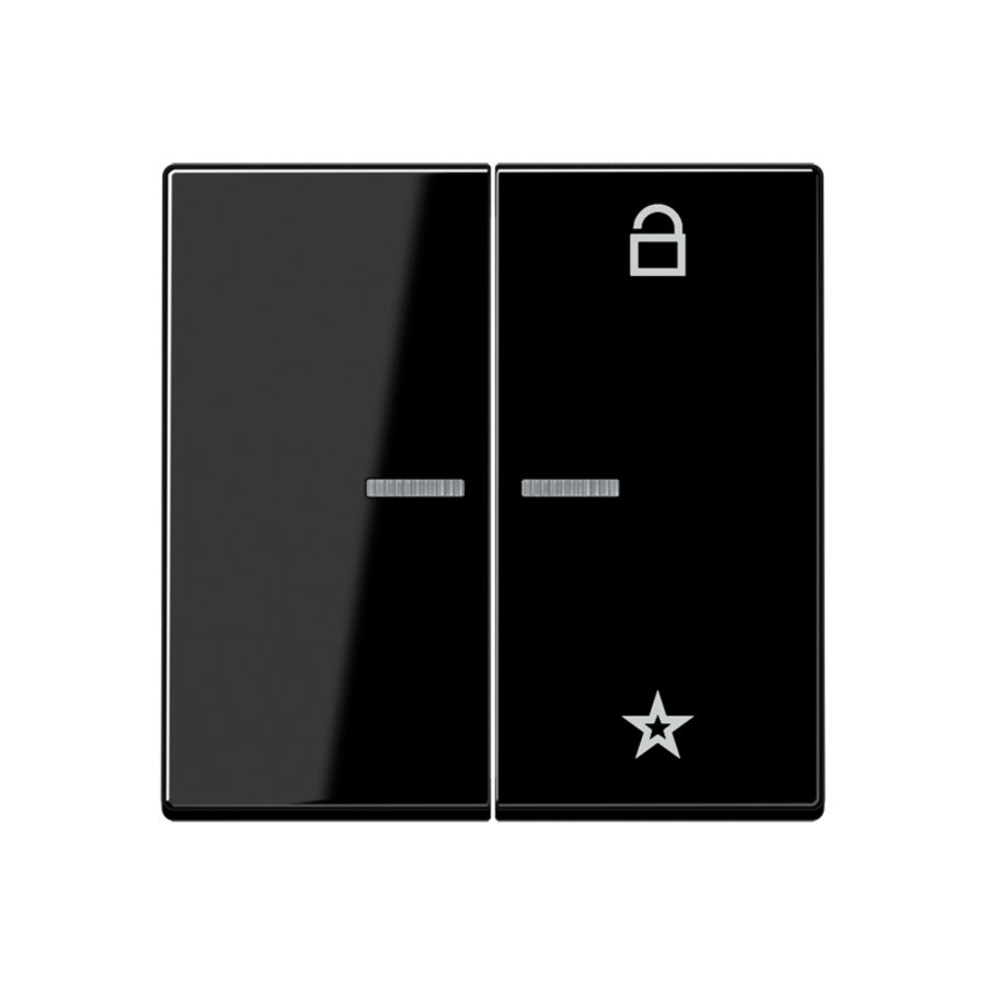 Tastafdekking A500 zwart eNet