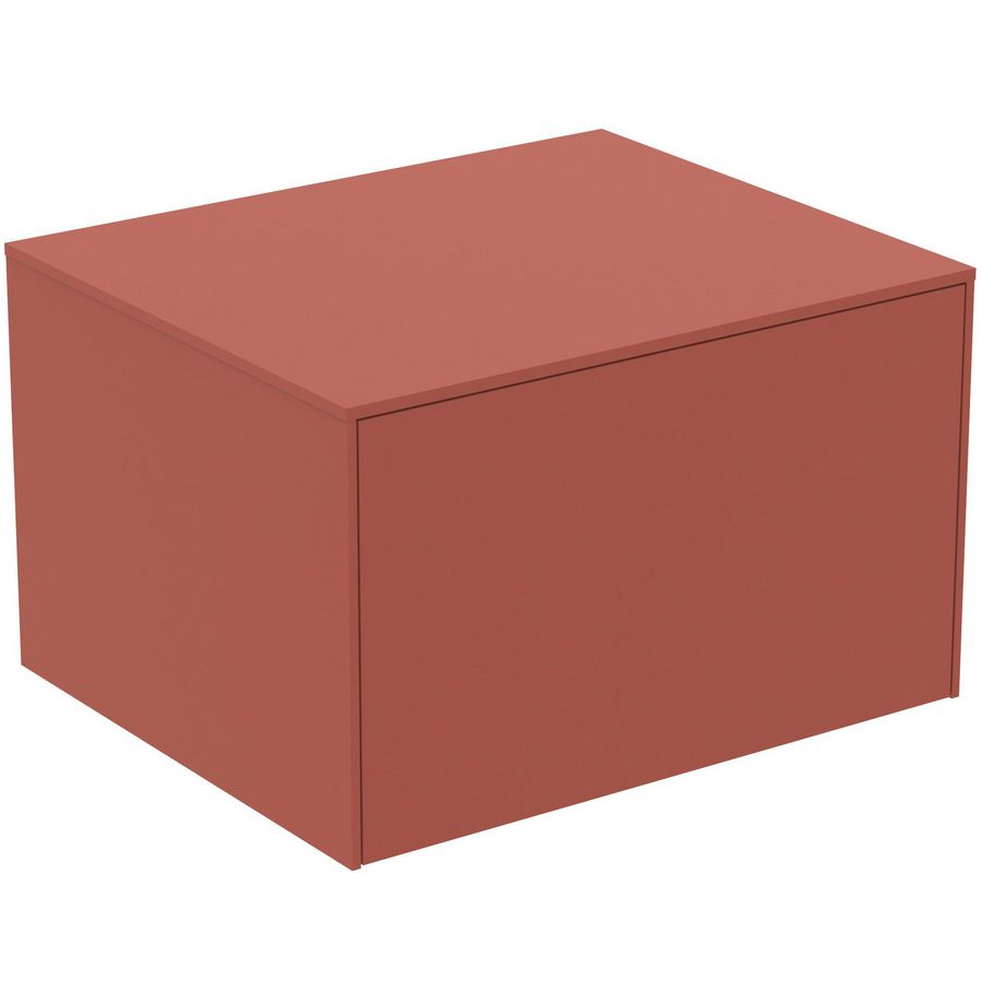 Conca wastafelmeubel 60x50x37cm 1 lade afdekblad zonder uitsnijding matt sunset