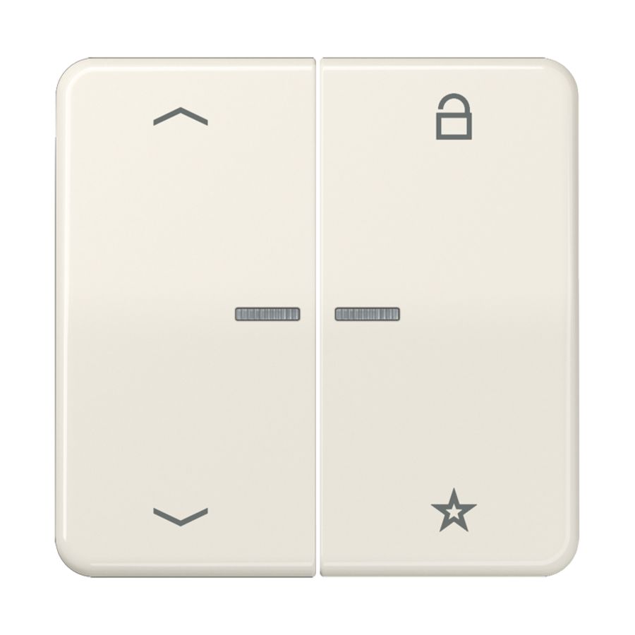 Tastafdekking pijlen CD500 wit eNet