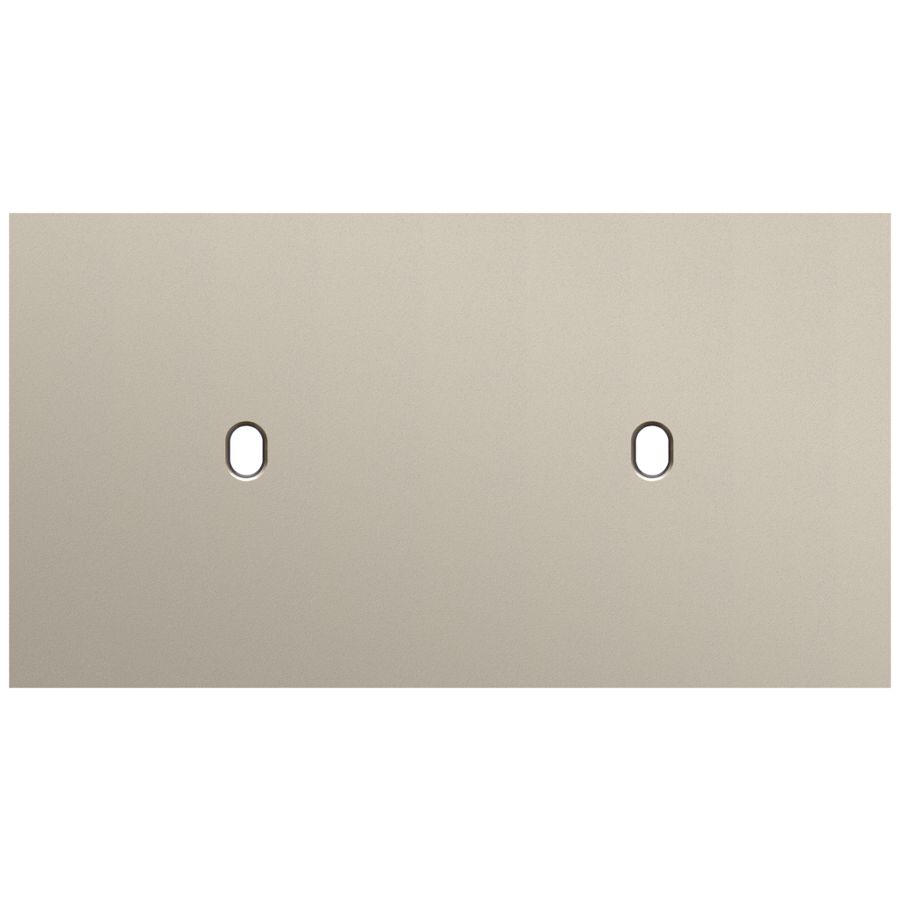 Tweevoudige afdekpl. horizontaal 71mm centerafstand twee enk