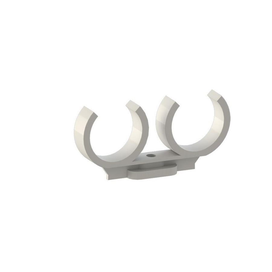 Clipzadel 2x15-17mm 515/2 wit VVE=50