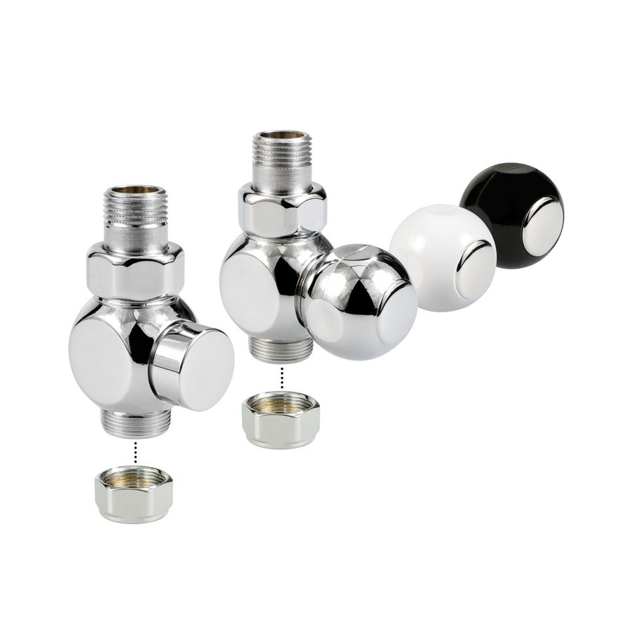 Set 32 Deco Hand vloer 2-Pijps chr FE/CU 121