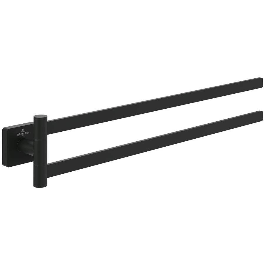 Handdoekhouder twee-armig Elements - Striking Matt Black