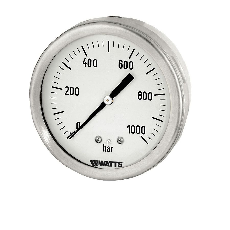 Manometer MX3A RVS DN63 Excentrisch 1/4 0-6bar