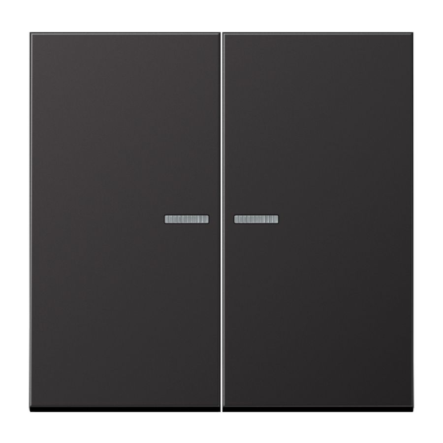 Stuurafdekking LS 2voudig alu dark HOME
