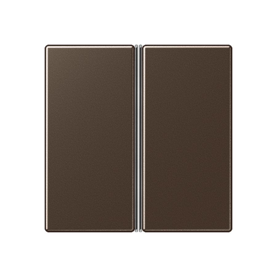 Tastafdekking compleet 2-voudig A500 mokka KNX