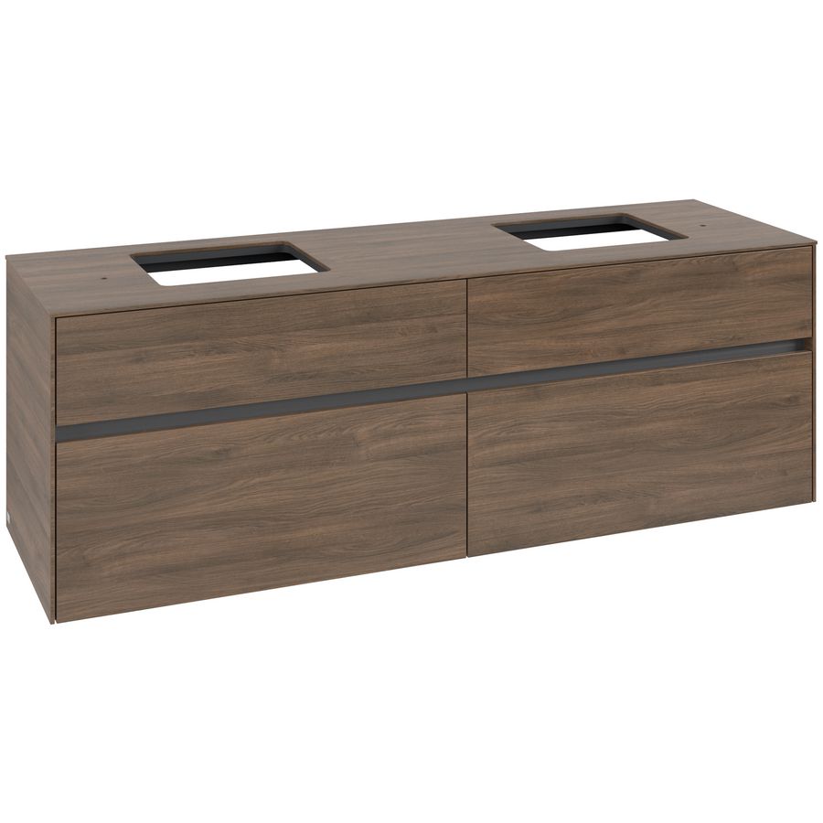Wastafelonderkast Collaro 1600x548x500mm Ariz.Oak C13700VH