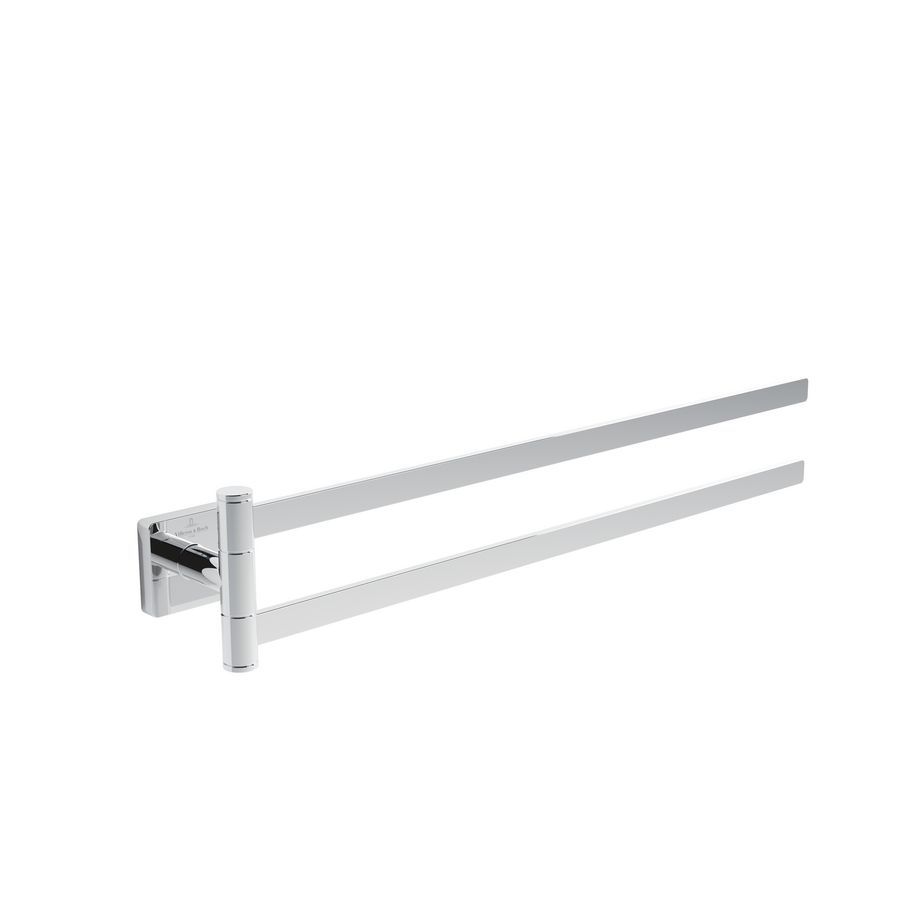 Handdoekhouder twee-armig Elements - Striking Chrome