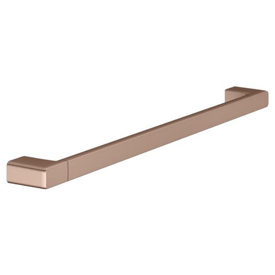 Badlakenhouder 600mm rood goud geborsteld 12701290600