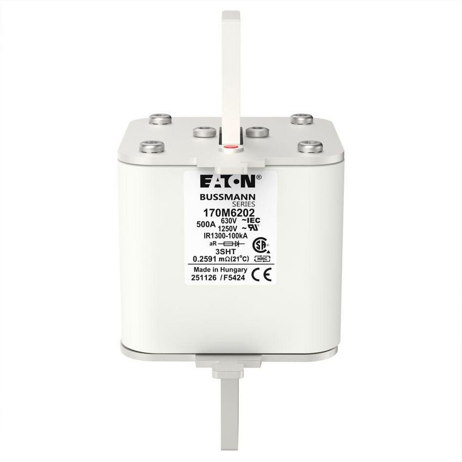Zekering hoge snelheid 500A AC 1250V 100kA size 3 76x76x1