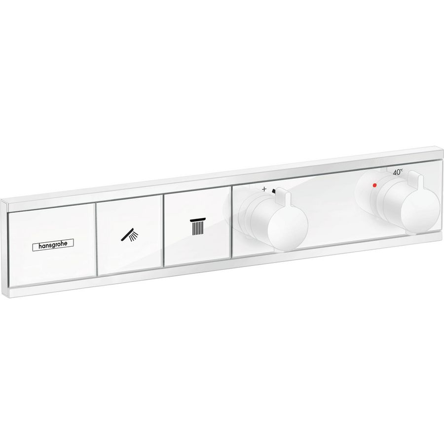 Afbouwdeel inbouwthermostaat RainSelect 2 functies 19,6l/min. mat wit