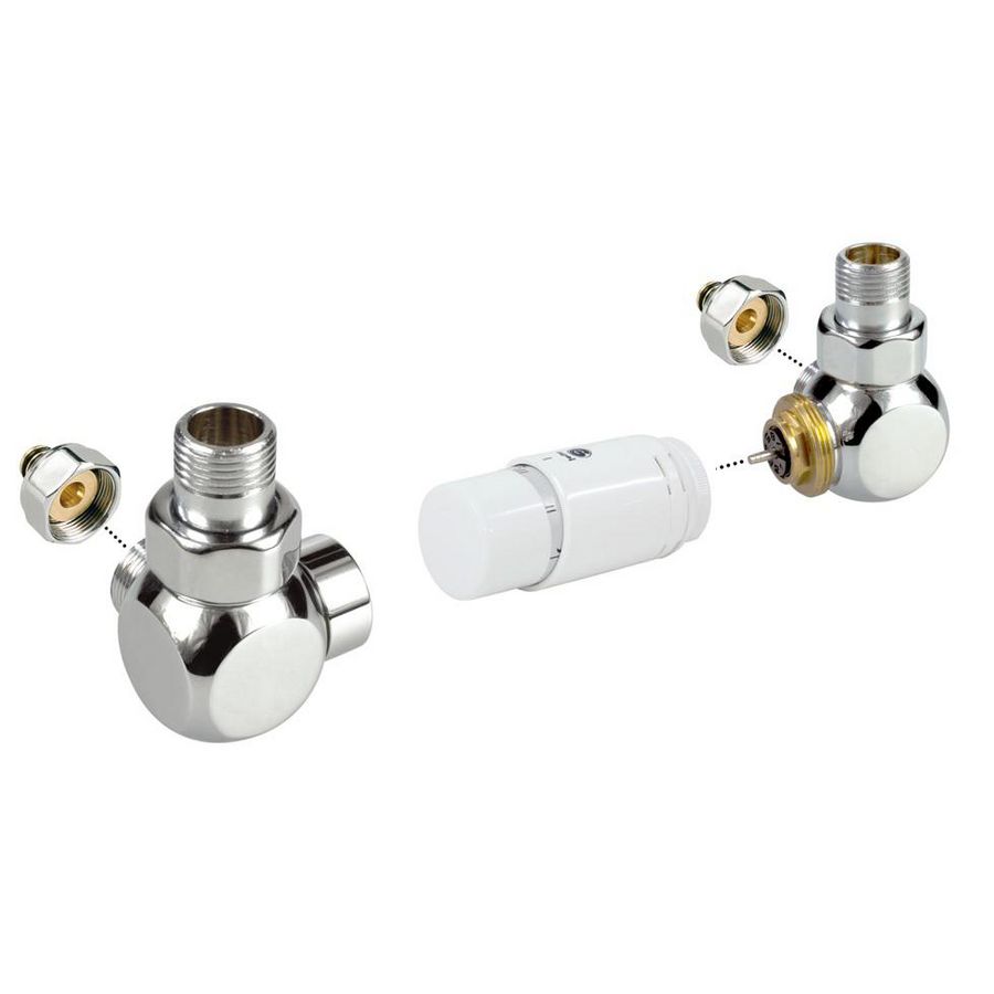 Aansluitset 35 deco wand aw fe/cu Ø15/1