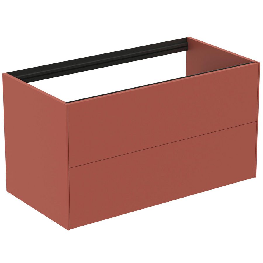 Conca wastafelmeubel 100x50x55cm 2 laden zonder afdekblad matt sunset