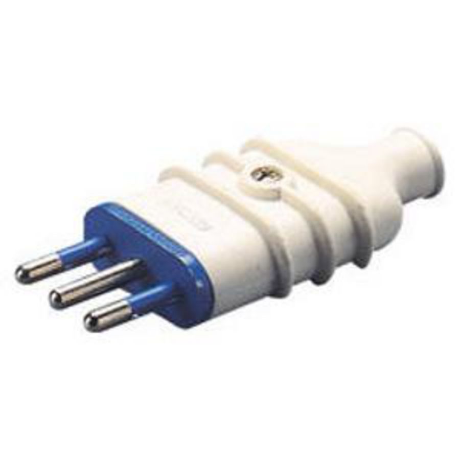 PORTABLE PLUG-STRAIGHT-ITALIAN STANDARD-2P+E 10A 250V VVE=25