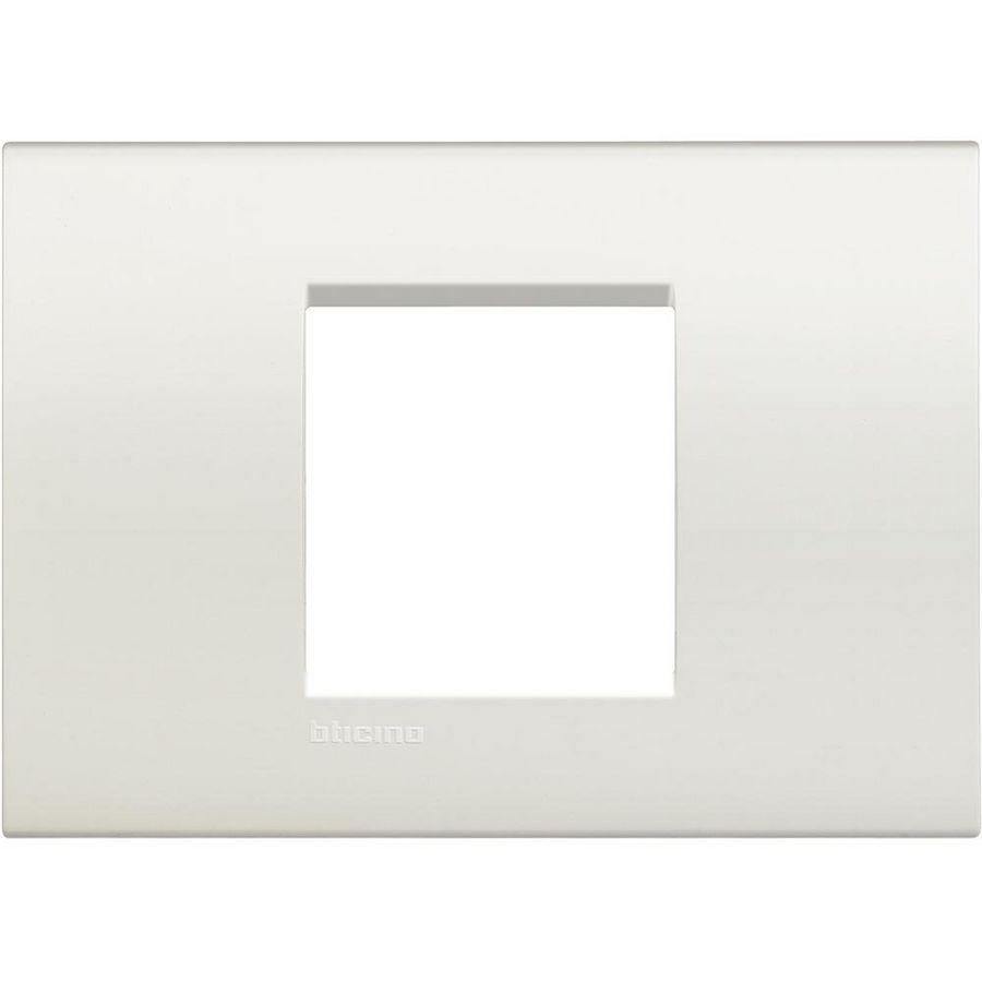 Afdekplaat breed 2 modulen wit Livinglight