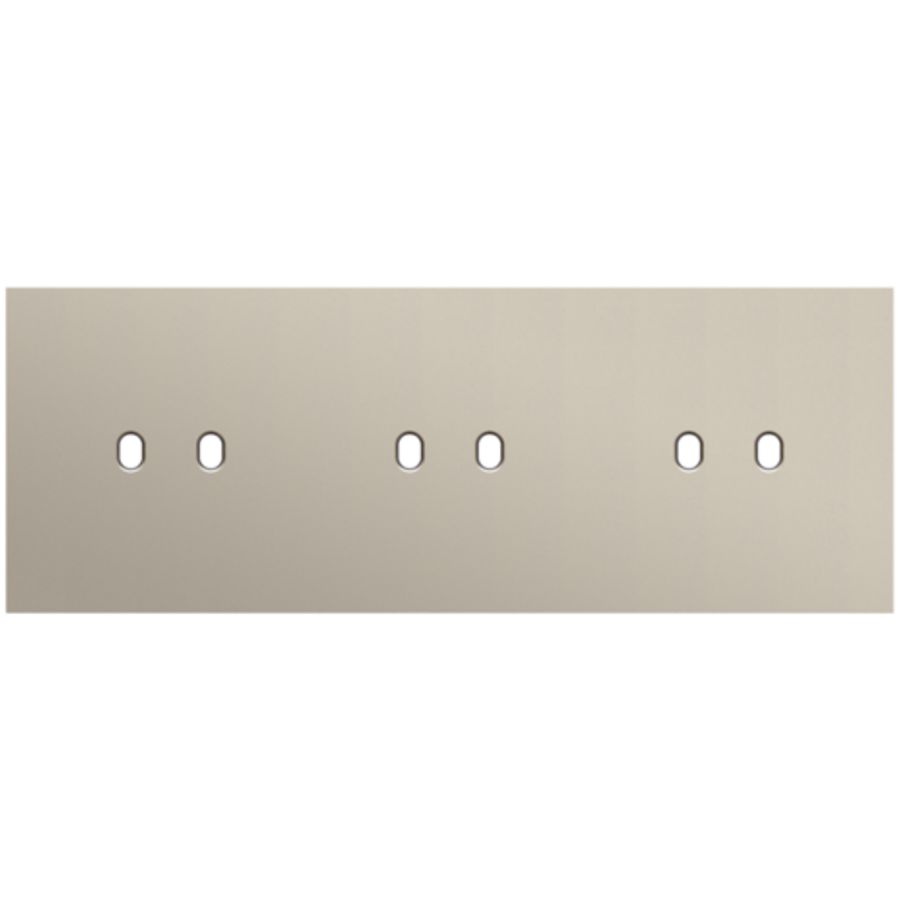 Drievoudige afdekpl. horizontaal 71mm centerafstand drie twe