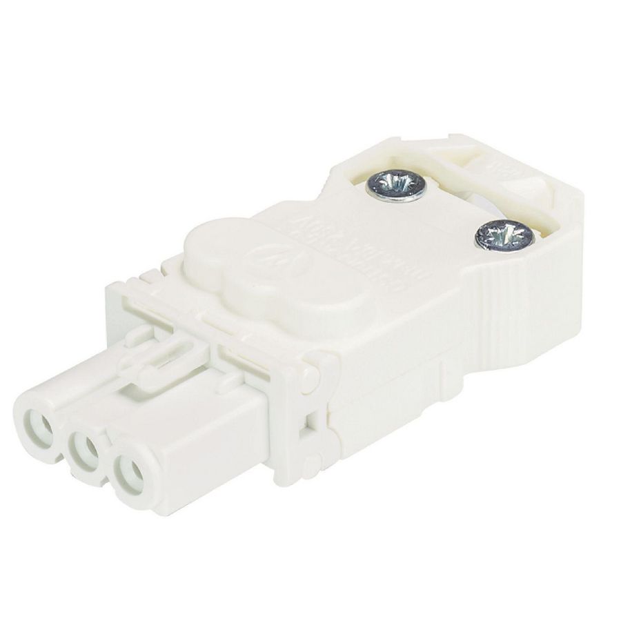 Kabelsteker GST15I3 female wit schroef VVE=100