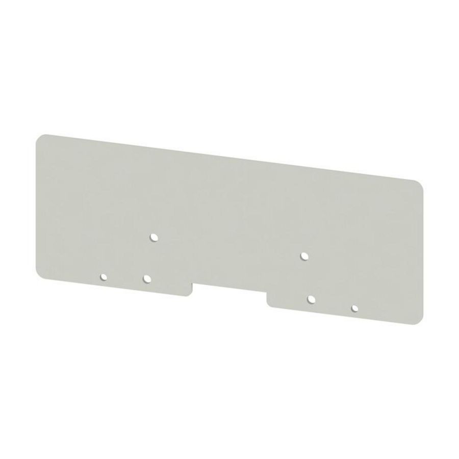 Afsluit- eindplaat grijs h:190mm b:2mm V-0 VVE=10