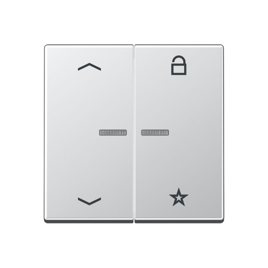 Tastafdekking pijlen A500 aluminium eNet