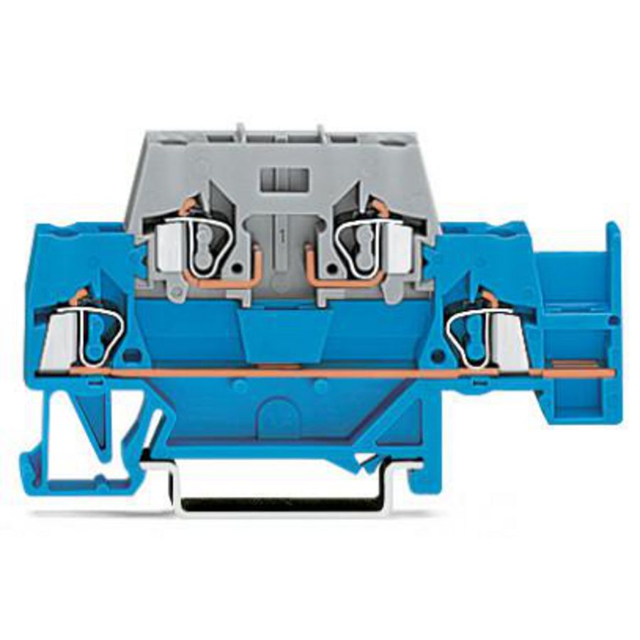 2-etageklem met extra dwarsbrug draagrail 35 280-532 VVE=50