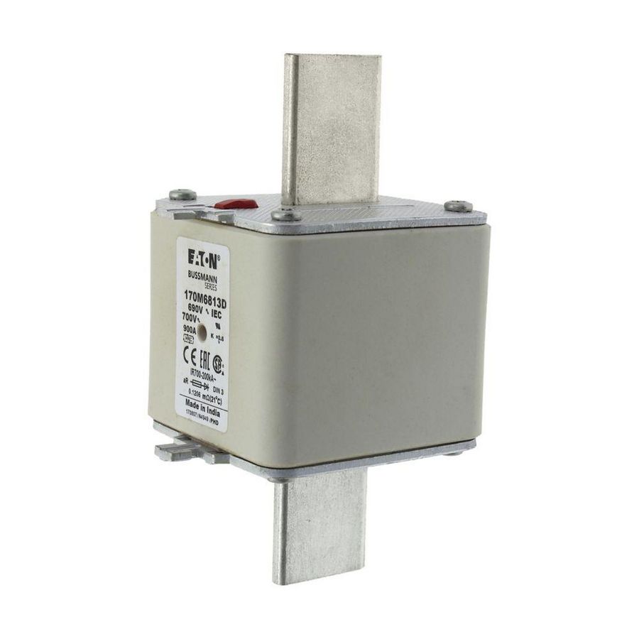 Zekering hoge snelheid 900A AC 690V 200kA DIN 3 aR DIN IEC
