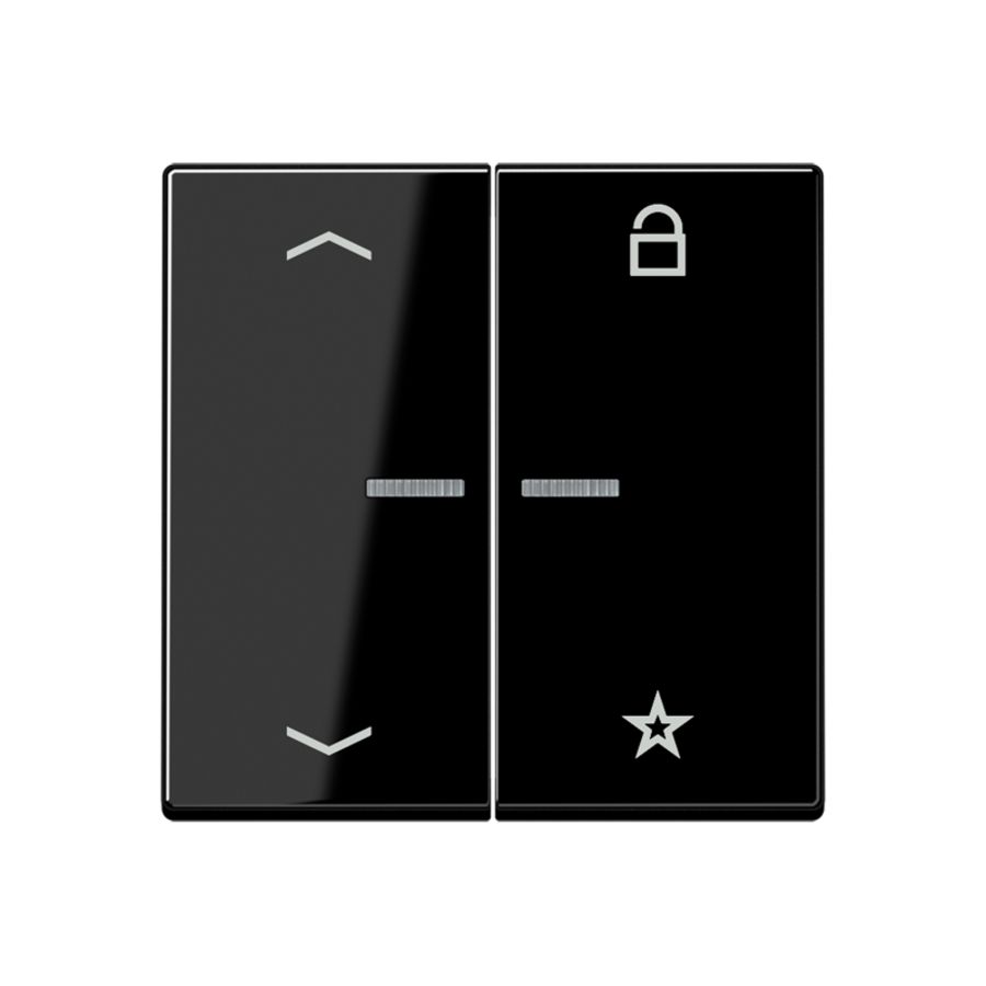 Tastafdekking pijlen A500 slagv.zwart eNet