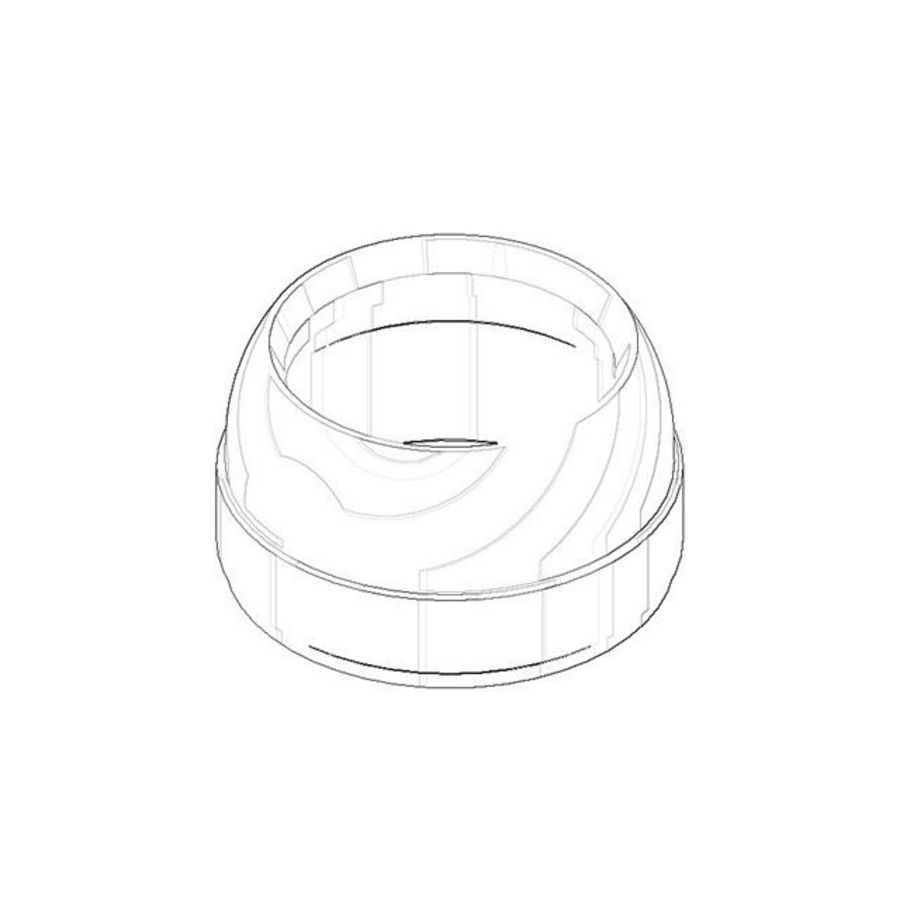Bevestiging 48x27mm Mat Wit