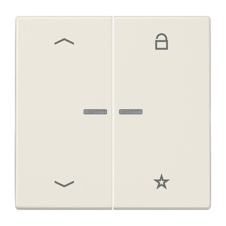 Tastafdekking pijlen LS990 wit eNet