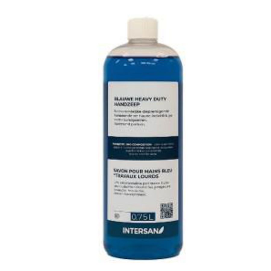 Doos a 12 flacons a 750ml. handzeep blauw heavy duty