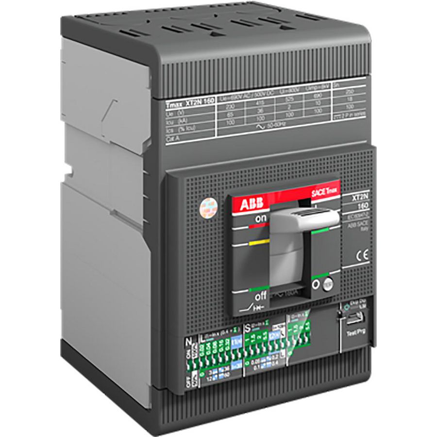 Vermogensschakelaar XT2S 125 Ekip LS/I In=100A 3p F F UL/CSA
