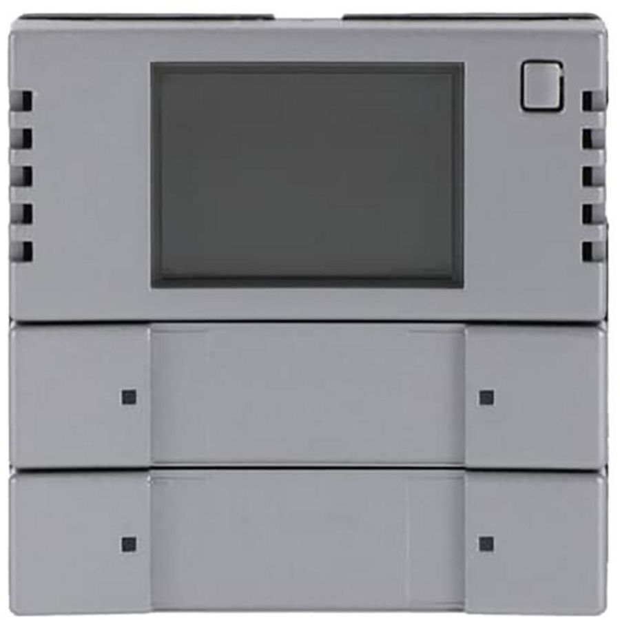 KNX bedienelement 2/4v met RTR f-aluzil (6128/28-83)