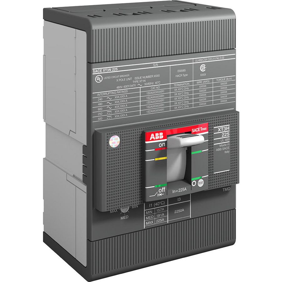 Vermogensschakelaar XT3S 225 TMF 100-1000 3p F F UL/CSA