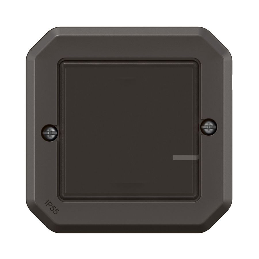 Schakelaar/dimmer 2-draads antraciet WN Plexo