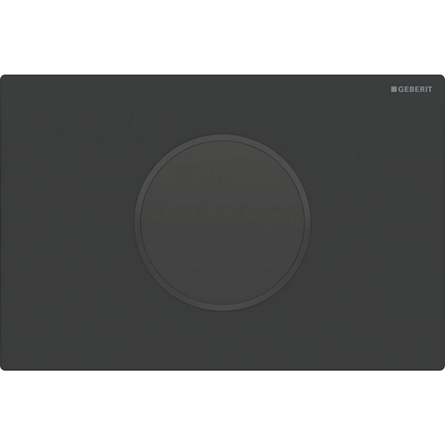 Sigma10 wc-besturing infrarood plaat: mat zwart designring: zwart voor reservoir 12cm excl. trafo 12V