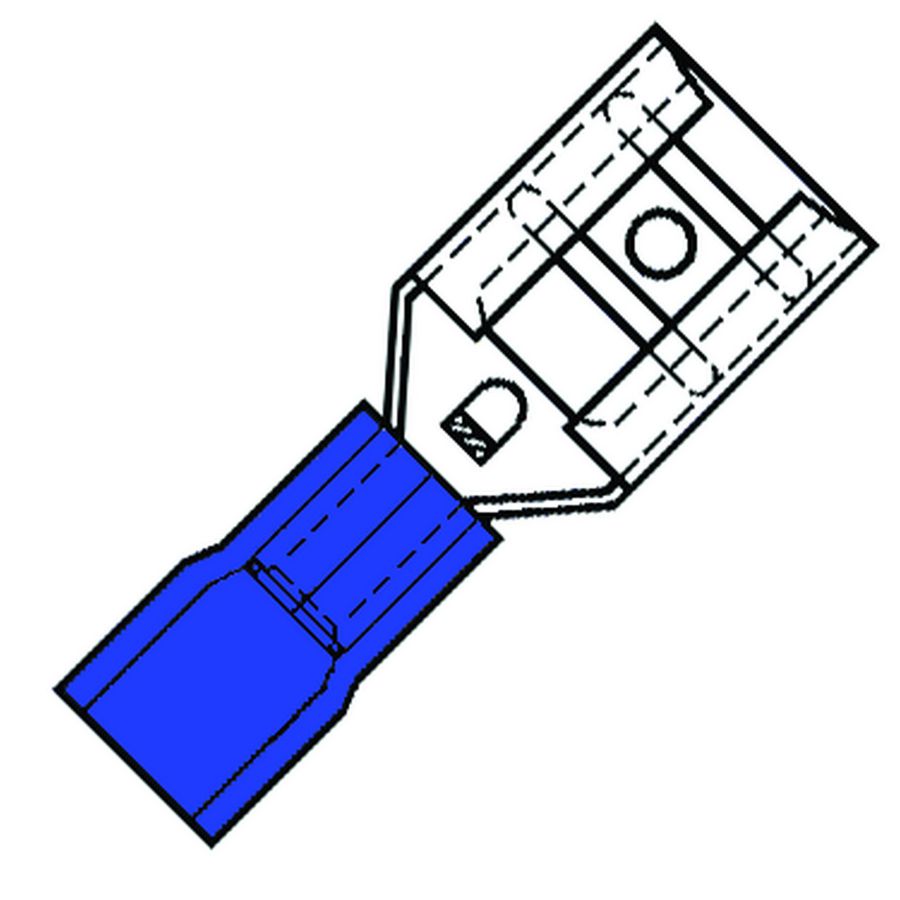 Blister a 25st. geisoleerde vlakstekerh 4,8x0,5mm 1,5-2,5mm²