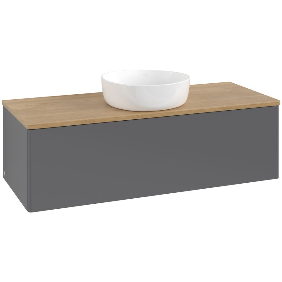 Wastafelonderkast Antao 1200x360x500mm Antr. Matt Lacquer K32011GK