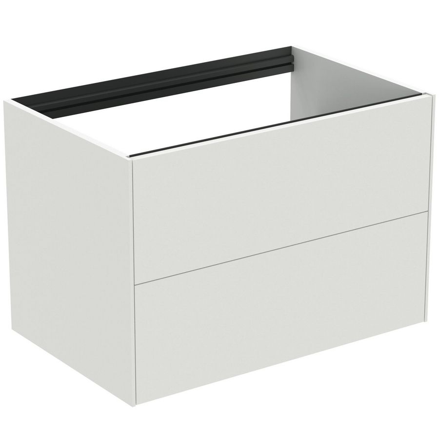 Conca wastafelmeubel 80x50x55cm 2 laden zonder afdekblad matt white