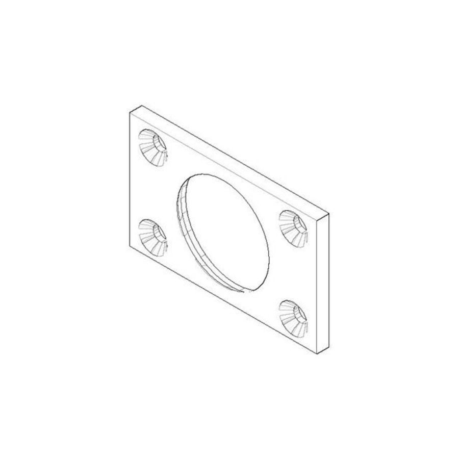 Houder 60x37x4mm 09110213890