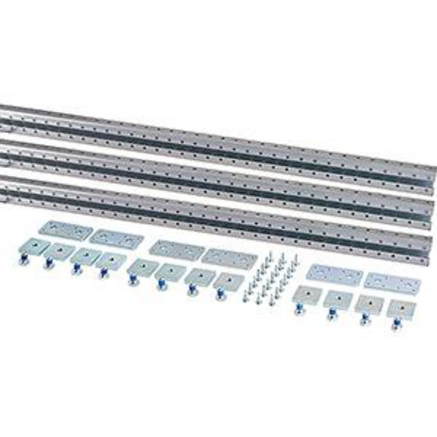 U profiel Montage r. L=3x 1950 mm + r.verbinders en schr.