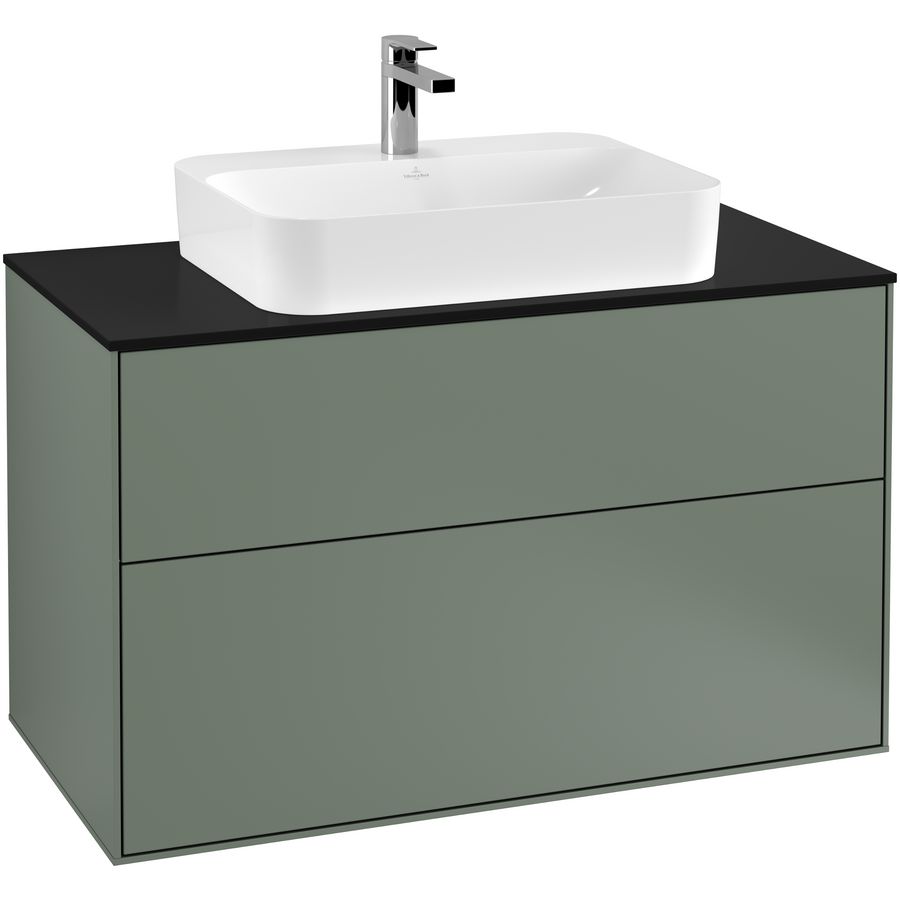 Wastafelonderkast Finion 1000x603x501mm Olive Matt Lacquer F35200GM