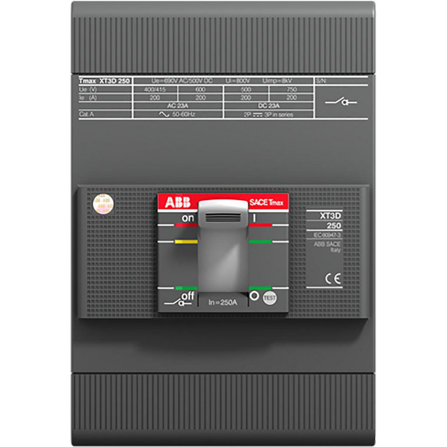 Vermogensschakelaar XT3N-D 225 MCS-UL/CSA Im=2250 3p F F