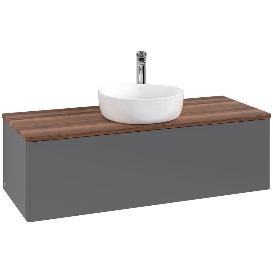 Wastafelonderkast Antao 1200x360x500mm Antr. Matt Lacquer K32052GK