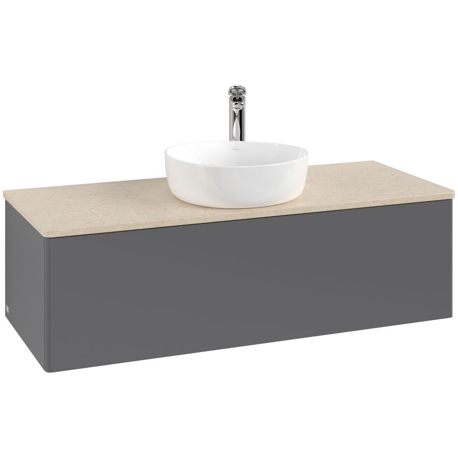 Wastafelonderkast Antao 1200x360x500mm Antr. Matt Lacquer K32053GK