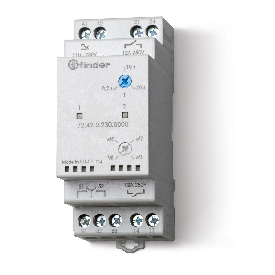 Wisselrelais 2M 12A 24VUC 72.42.0.024.0000