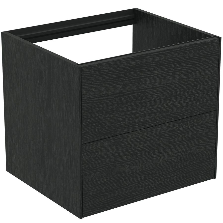 Conca wastafelmeubel 60x50x55cm 2 laden zonder afdekblad smoked oak