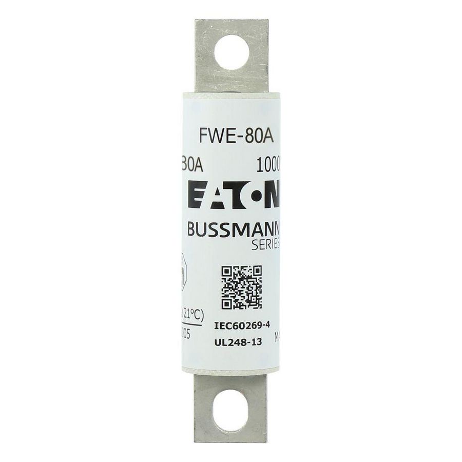 Zekering HRC 1000Vdc IEC/UL 80A aR 25mm Round fu