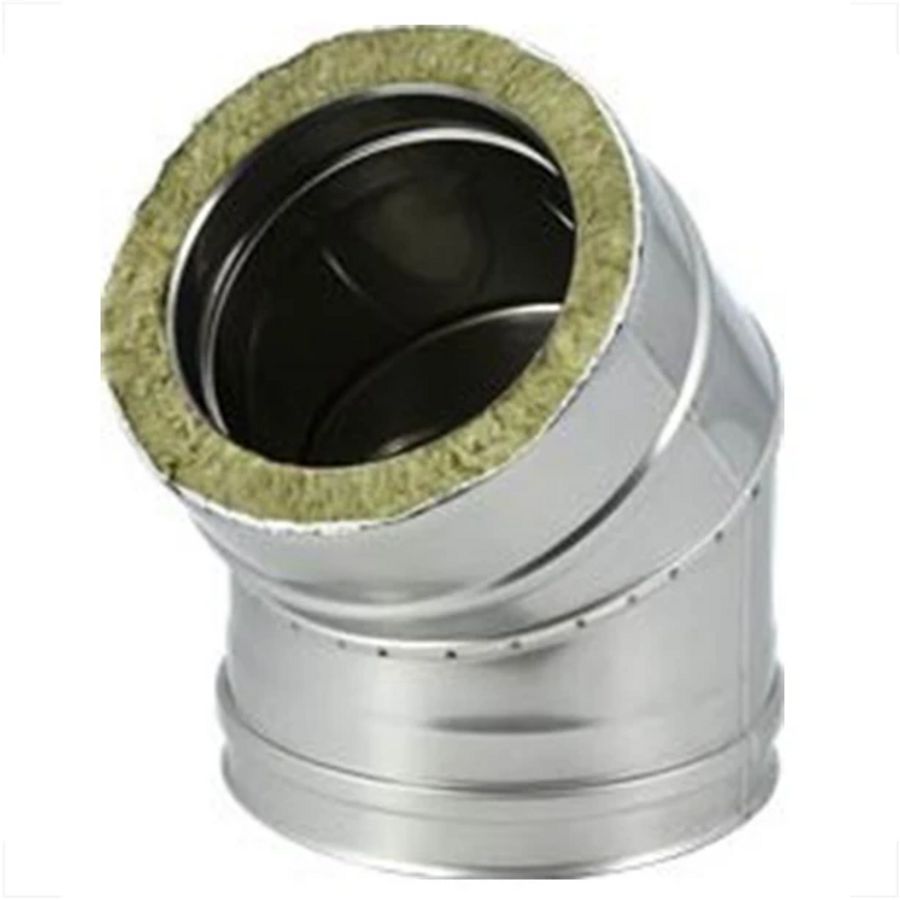 DW Ø100mm (100/150) bocht 45° I316L/I304 (D0,5/0,6)